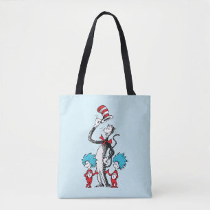 Tote Bag Dr. Seuss   Le Chat dans le Chapeau, Chose Un et C