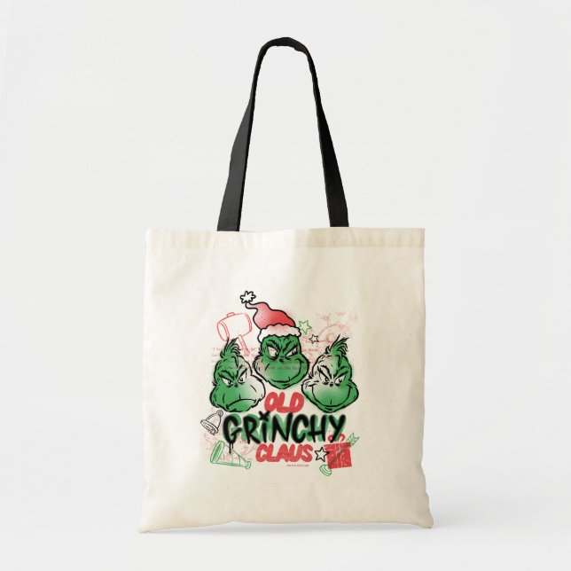 Tote Bag Dr. Seuss | Le vieux Grinch Noël (Devant)