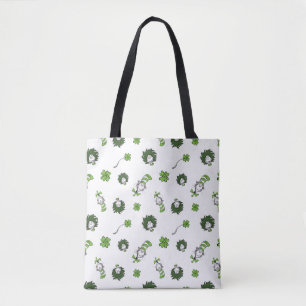 Tote Bag Dr. Seuss   Motif de trèfle du Chat dans le Chapea