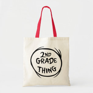 Tote Bag Dr Seuss   Thing One Thing Two - 2nd Grade Thing