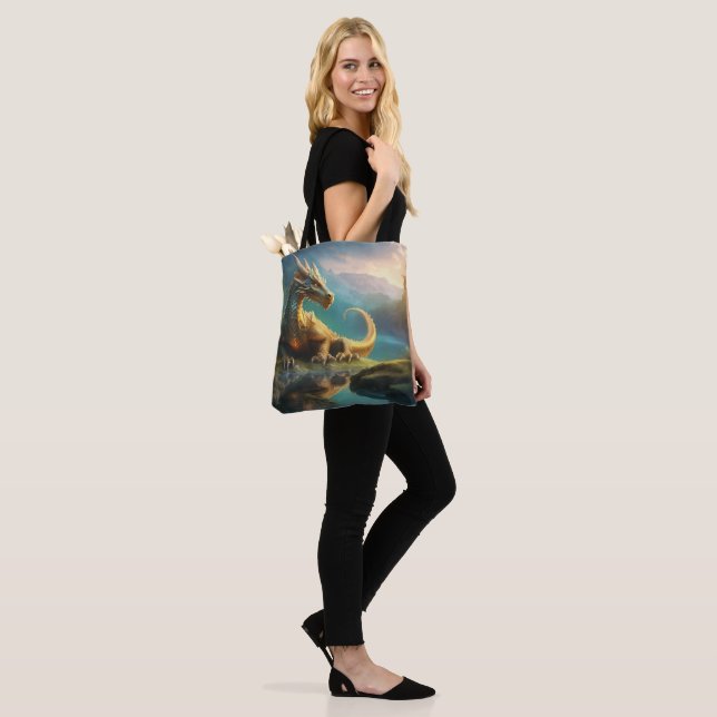 Tote Bag Dragon (Sur le modèle)