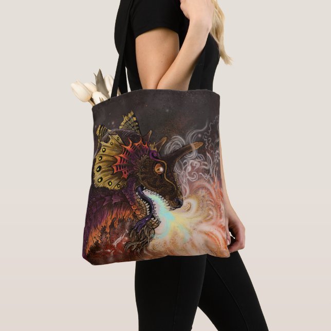 Tote Bag Dragon à crampons (De près)