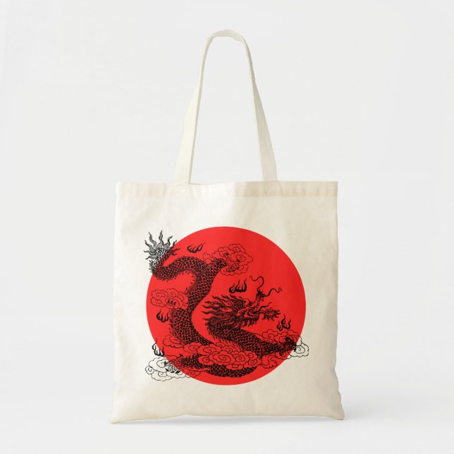 Tote Bag Dragon asiatique (Devant)
