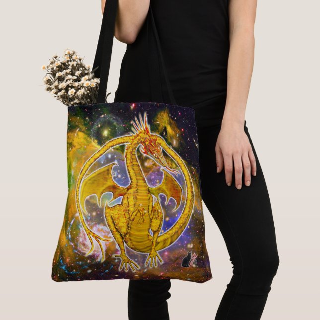 Tote Bag Dragon cosmique Topaz (De près)