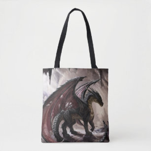 Tote Bag Dragon Dans La Grotte