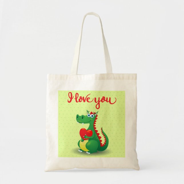 Tote Bag Dragon en amour (Devant)