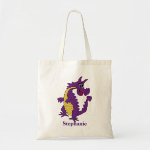 Tote Bag Dragon Violet Personnalisé