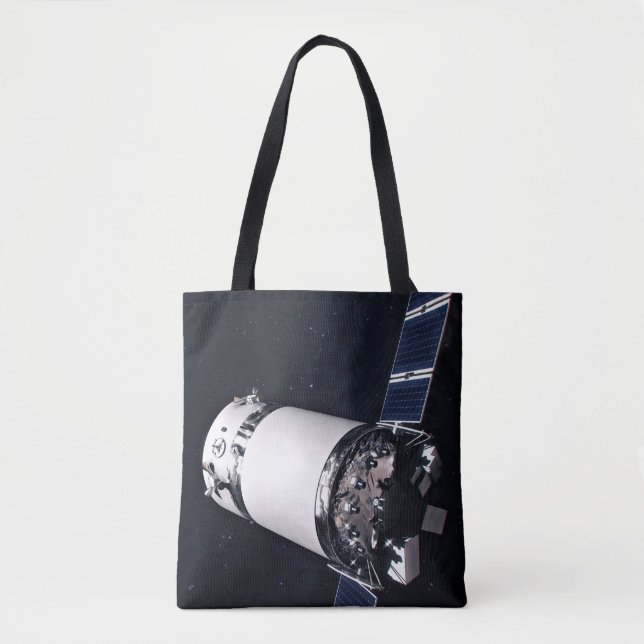 Tote Bag Dragon Xl Spacecraft S'Approche D'Une Passerelle L (Devant)