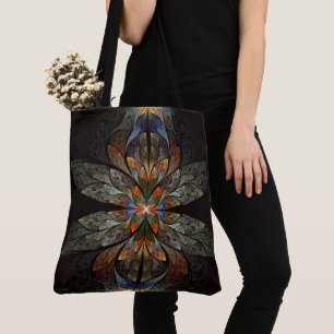 Tote Bag Dragonfly Abstrait