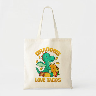 Tote Bag Dragons Love Tacos