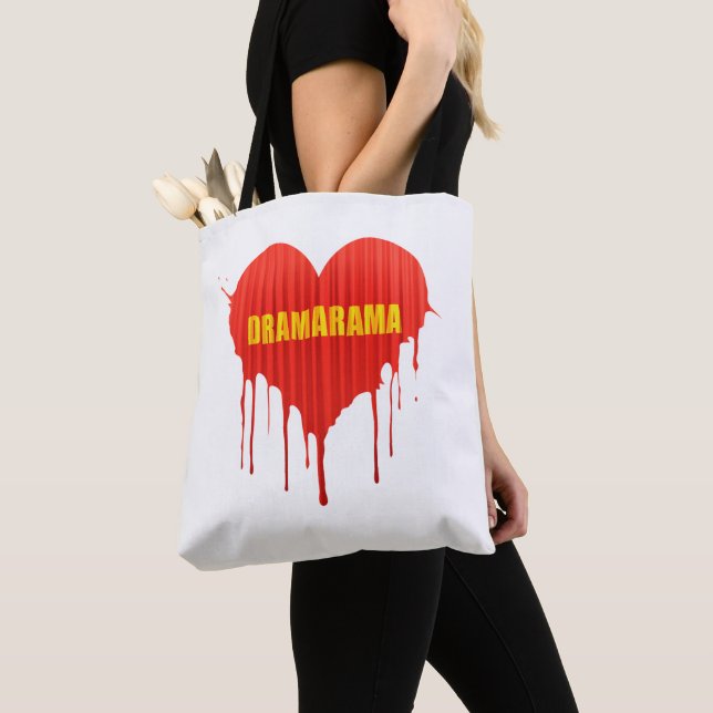 Tote Bag Drama Queen Dramarama bleeding heart women’s (De près)