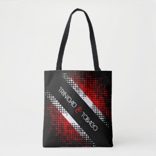 Tote Bag Drapeau à motif de points abstraits de Trinité-et-