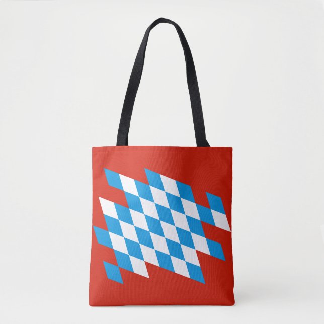 Tote Bag Drapeau ALLEMAND DE BAVARIE Couleurs (Devant)