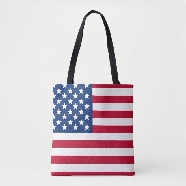 Tote Bag Drapeau américain (Devant)