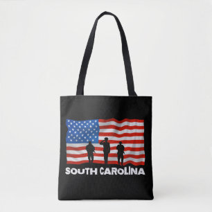 Tote Bag Drapeau américain de Caroline du Sud