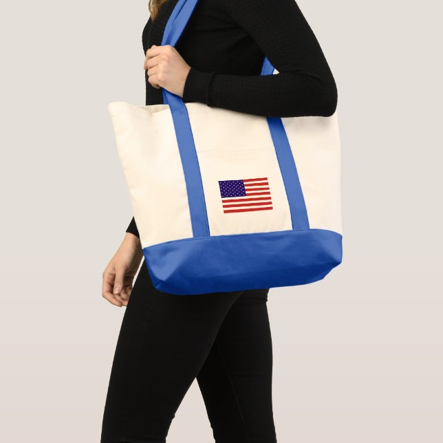 Tote Bag Drapeau américain du 4 juillet (Devant (produit))