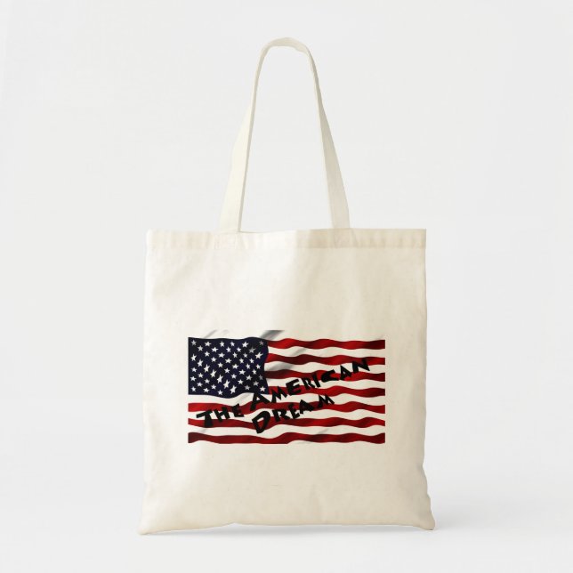 Tote Bag Drapeau américain - Le rêve américain (Devant)