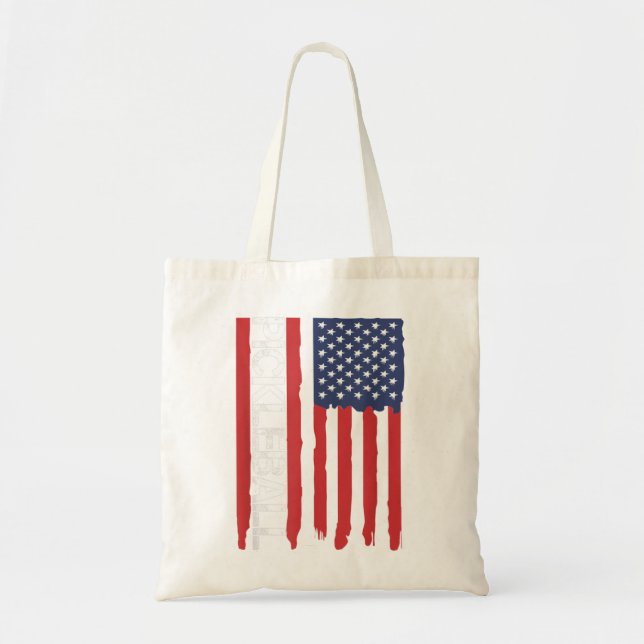 Tote Bag Drapeau américain Pickleball Patriotic USA 894 (Devant)