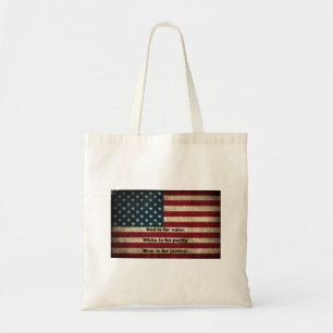 Tote Bag Drapeau américain - Signification des couleurs
