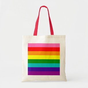 Tote Bag Drapeau arc-en-ciel d'un Gay pride LGBT à 8 bandes