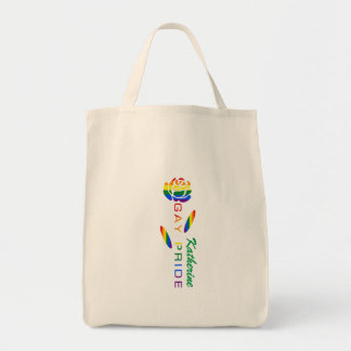 Tote Bag Drapeau arc-en-ciel gay pride personnalisé