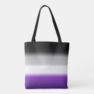 Tote Bag Drapeau asexuel de fierté de gradient d'as :