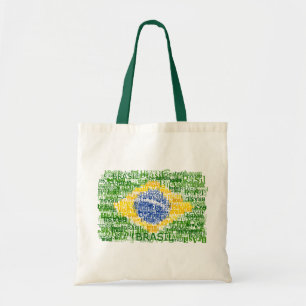 Tote Bag Drapeau brésilien - Brésil textuel