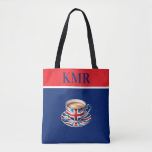 Tote Bag Drapeau britannique sur l'anglais Teacup
