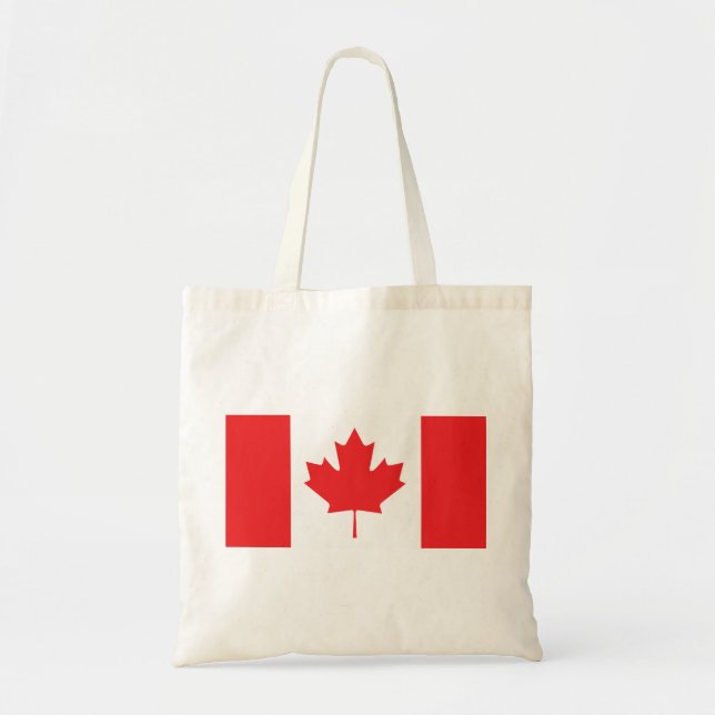 Tote Bag Drapeau canadien (Devant)
