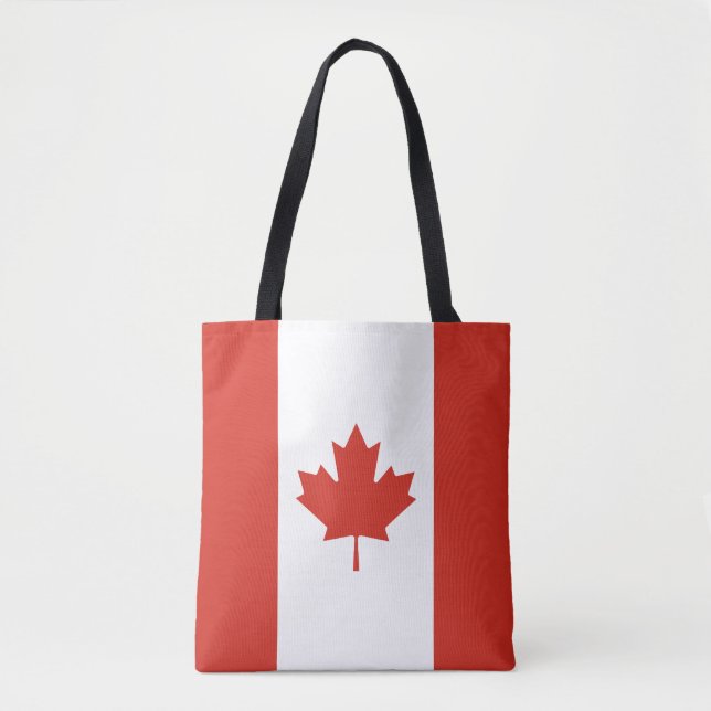 Tote Bag Drapeau canadien patriotique (Devant)