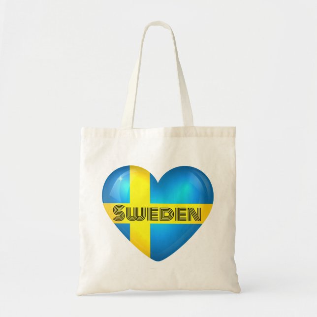 Tote Bag Drapeau cardiaque Suède (Devant)