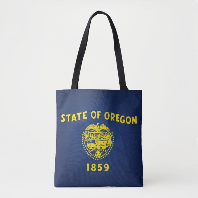 Tote Bag Drapeau cool De L'Oregon (Devant)