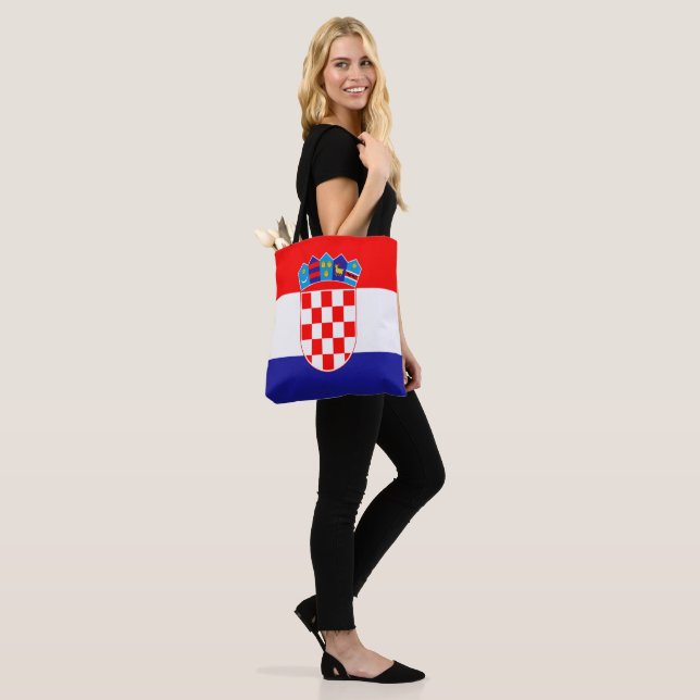 Tote Bag Drapeau croate (Sur le modèle)