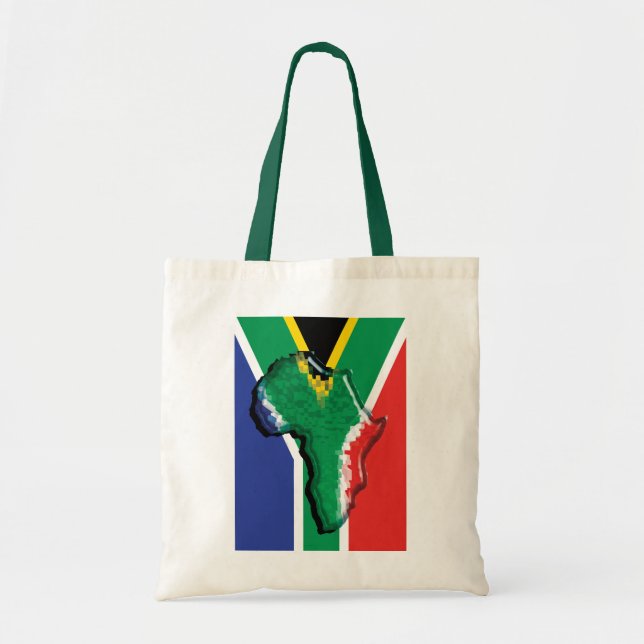 Tote Bag Drapeau d'Africain de l'Afrique du Sud RSA (Devant)