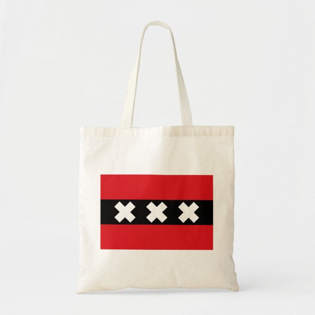 Tote Bag Drapeau d'Amsterdam (Devant)