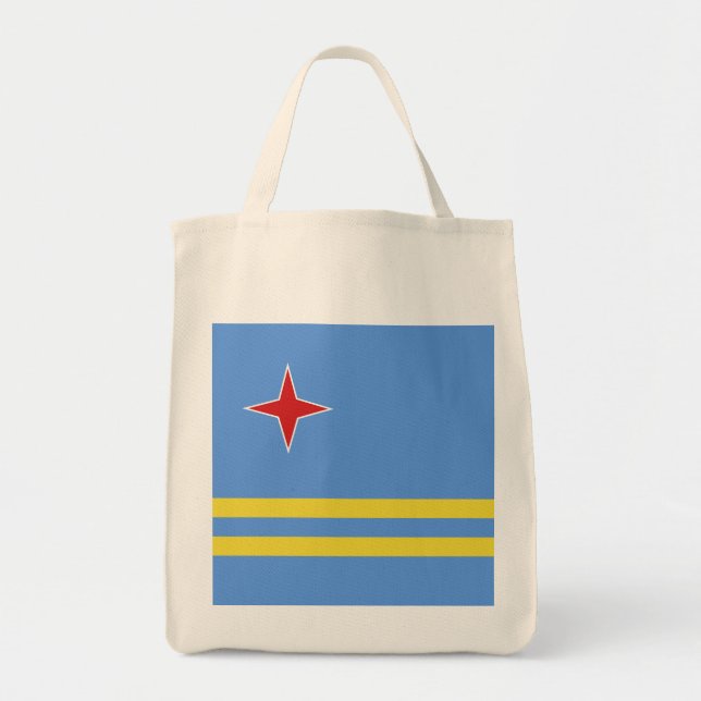 Tote Bag Drapeau d'Aruba (Devant)