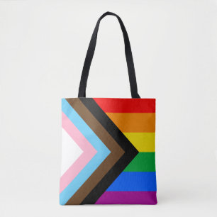 Tote Bag Drapeau de fierté de progrès LGBTQ+