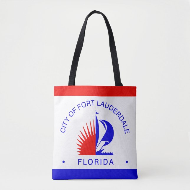 Tote Bag Drapeau de Fort Lauderdale, Floride (Devant)
