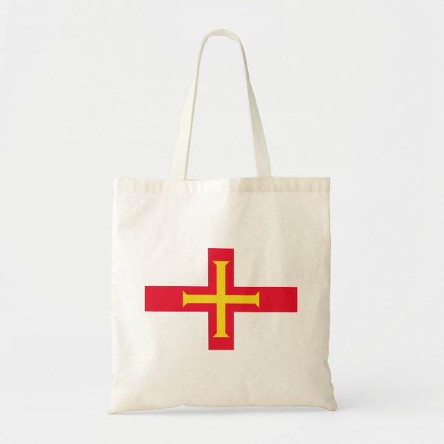 Tote Bag Drapeau de Guernesey (Devant)