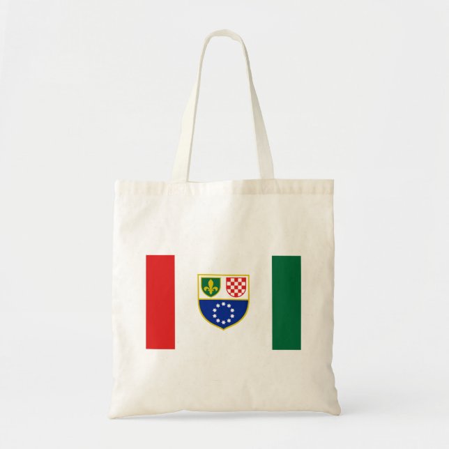 Tote Bag Drapeau de la Fédération de Bosnie (Devant)