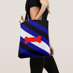 Tote Bag Drapeau de la fierté de jeu de chiots de SlipperyJ