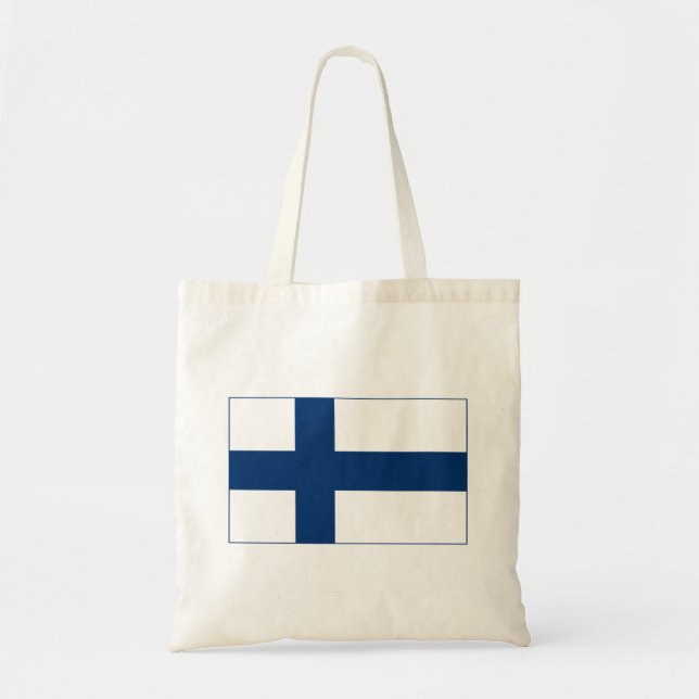 Tote Bag Drapeau de la Finlande (Devant)