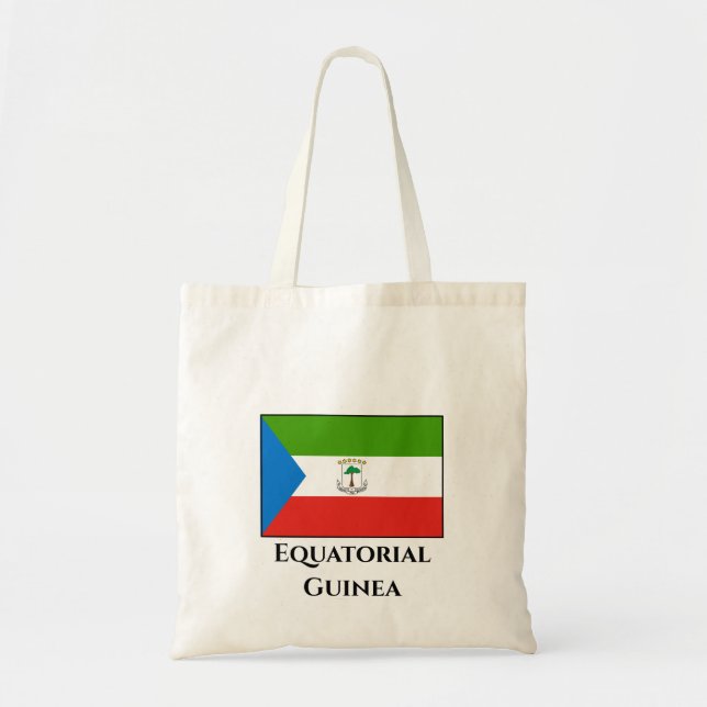 Tote Bag Drapeau de la Guinée équatoriale (Devant)