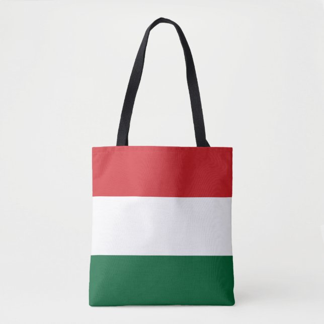 Tote Bag drapeau de la Hongrie (Devant)