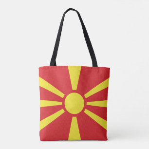 Tote Bag Drapeau de la Macédoine du Nord