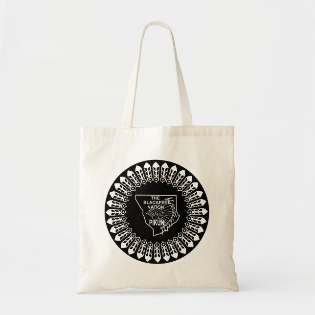 Tote Bag Drapeau de la nation Blackpieds (Devant)