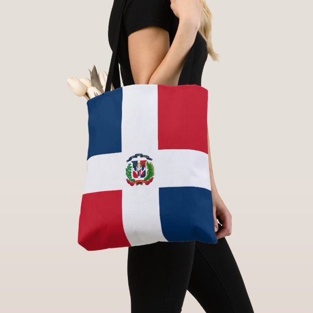 Tote Bag Drapeau de la République Dominicaine (De près)