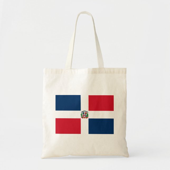Tote Bag Drapeau de la République Dominicaine (Devant)
