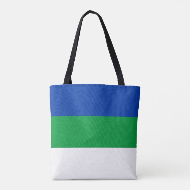 Tote Bag Drapeau de la République Komi (Dos)