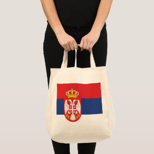 Tote Bag drapeau de la Serbie